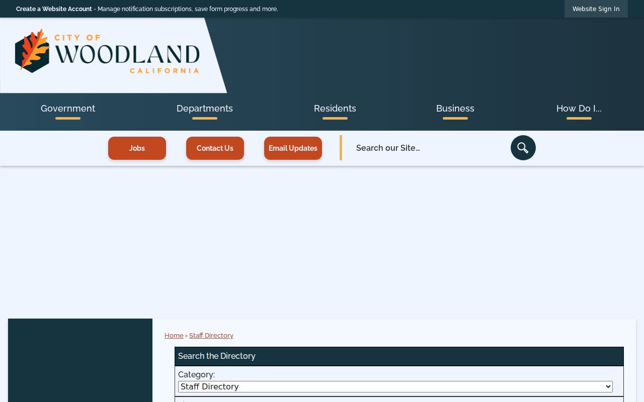 Yolo County people directories Woodland staff search